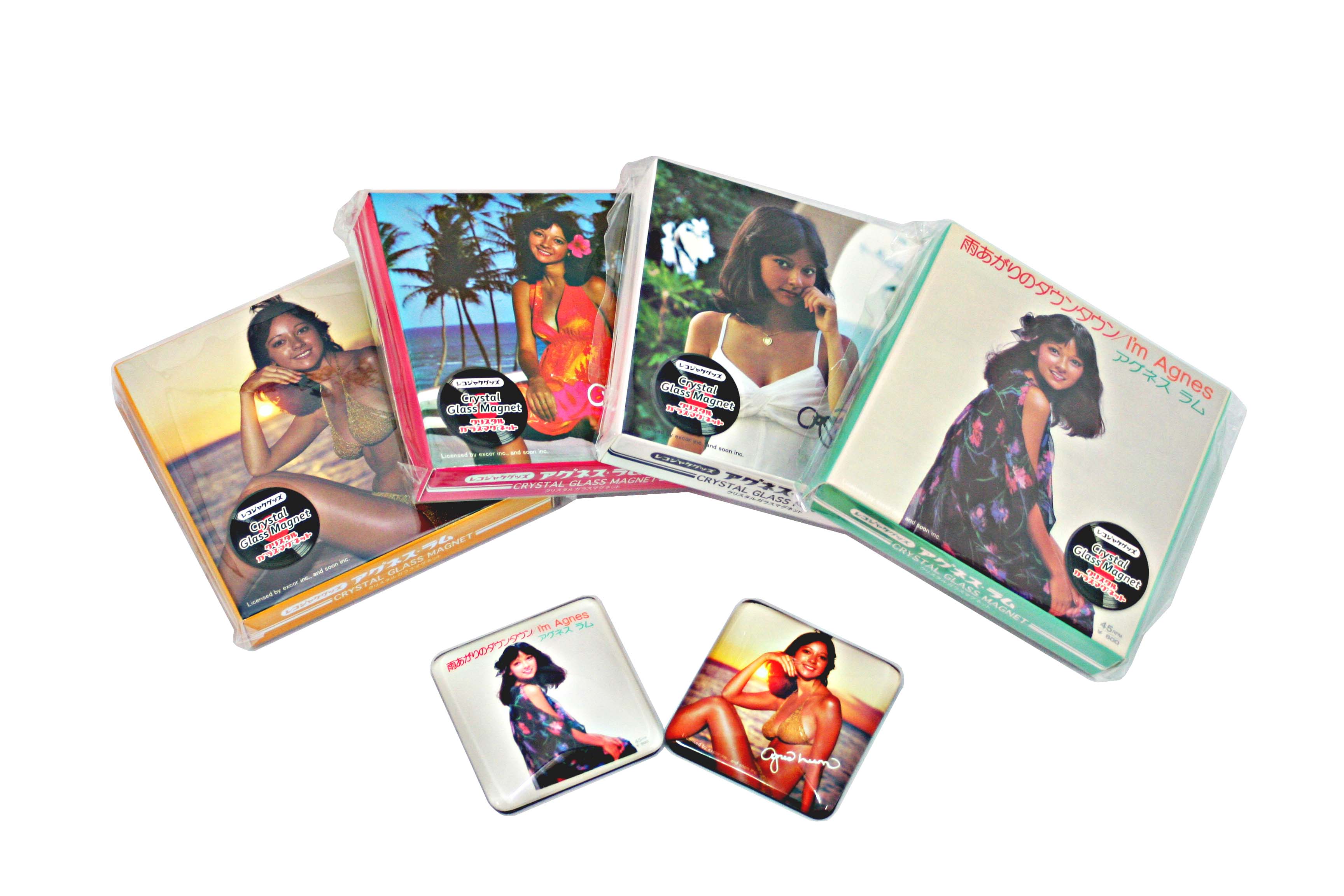アグネスラムクリスタルガラスマグネット